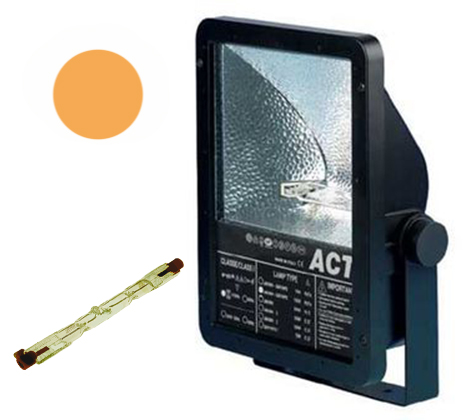 ACT, Architekturstrahler, Asymmetrisch, orange 150Watt